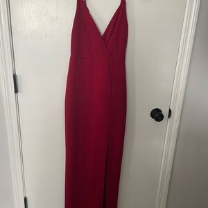 Lulu's Deep Red Maxi Dress